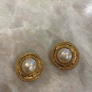 Authentic Chanel Clip on Earrings